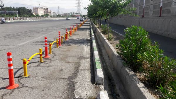 اولین مسیر ایمن دوچرخه سواری در بزرگراه های شرق پایتخت