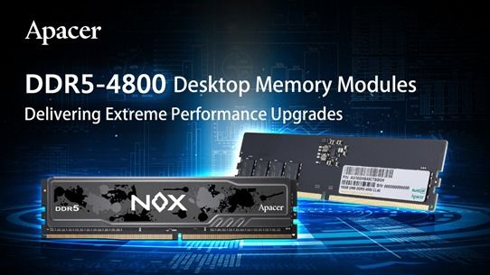 ارتقاء عملکرد فوق العاده با ماژول حافظه دسکتاپ DDR5-4800 شرکت اپیسر