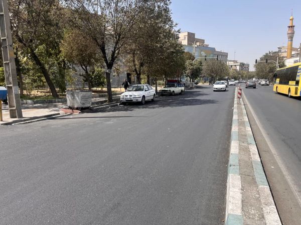  بهسازی خیابان میثاق با صرف ۴۲۰ تن آسفالت