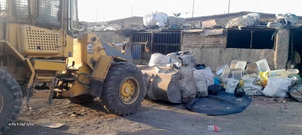 ‍ جمع‌آوری دو مرکز غیرمجاز پسماند خشک در خلازیر جنوبی

