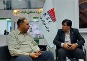 حضور حشمتی معاون محیط زیست انسانی سازمان حفاظت محیط زیست کشور در غرفه شرکت فولاد خوزستان


