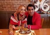 عاشقانه های امید ابراهیمی برای همسرش پس از برد تیم مراکش+عکس